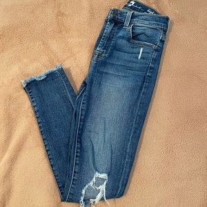 7 For All Mankind Gwenevere High Waist Skinny Ankle Jeans